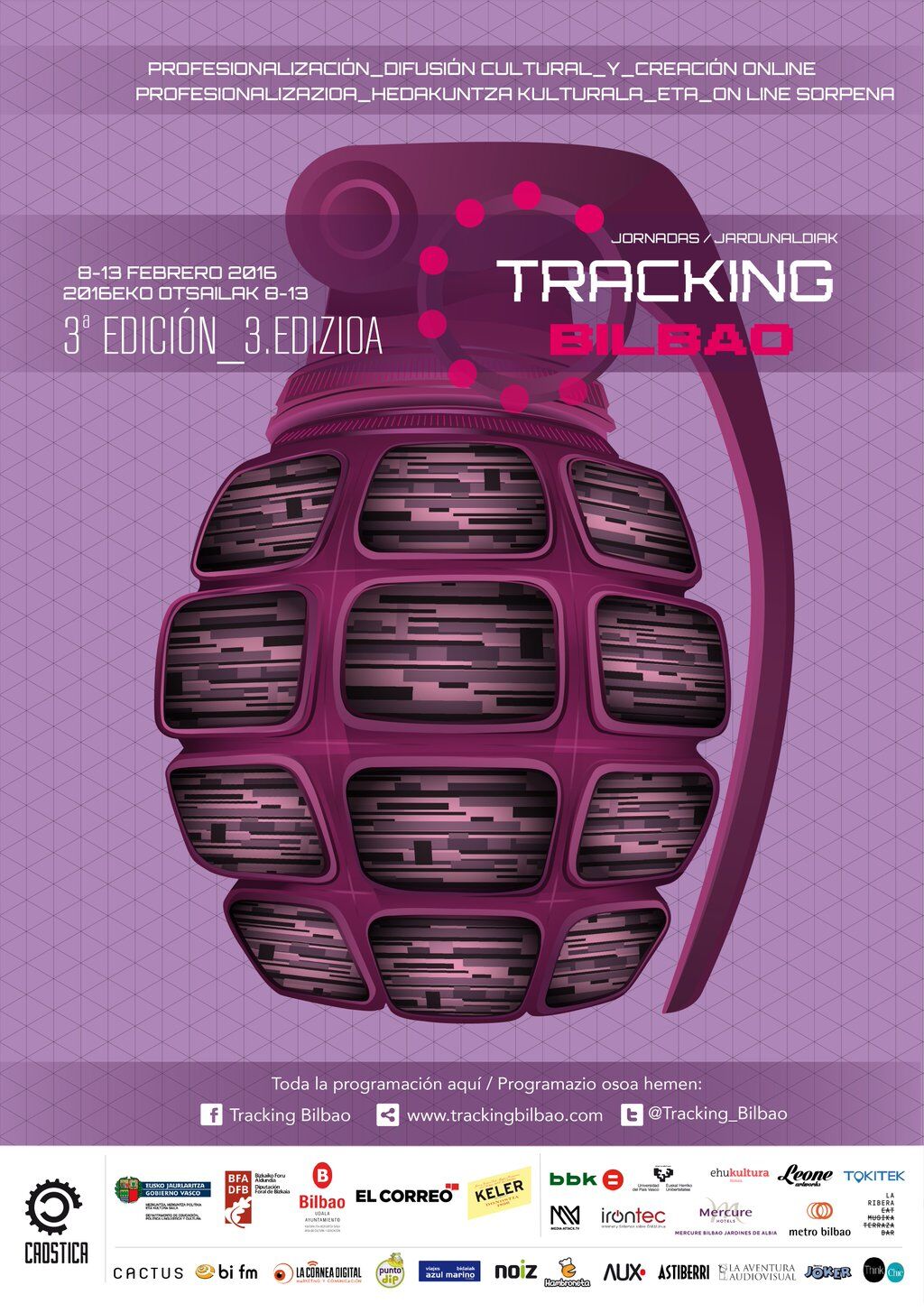 Cartel del programa de Bilbao Tracking 2016