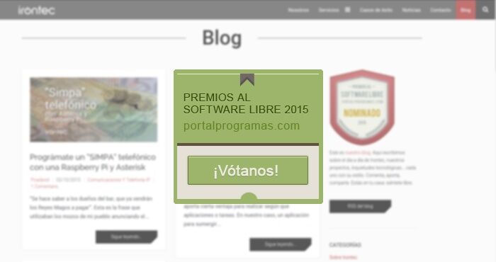 Irontec, nominado como Mejor Blog de Software Libre de 2015