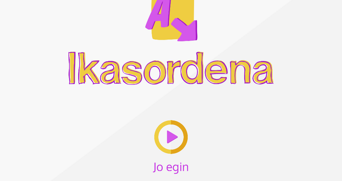 Presentamos Ikasordena, una aplicación móvil gratuita para que los niños mejoren su vocabulario en euskara