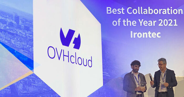 Irontec premiado como el mejor colaborador del año del principal proveedor de infraestructuras cloud de Europa