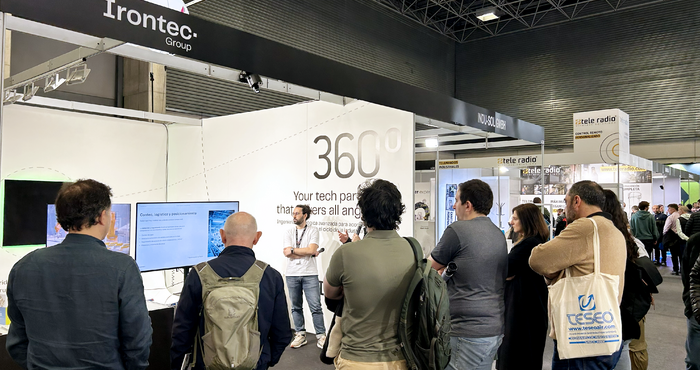 Stand de Irontec en BIEMH 2026 presentando soluciones de digitalización industrial, visión artificial e infraestructura tecnológica para la industria.