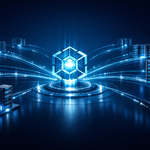 Visual conceptual de Proxmox Datacenter Manager como plano de control centralizado para la gestión de infraestructuras Proxmox distribuidas y multi-sede