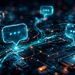 Ilustración de IA conversacional aplicada a la atención ciudadana en la Administración Pública