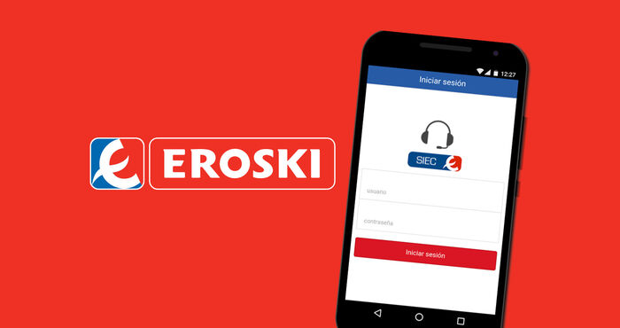 Aplicación móvil del contact center para el cliente interno de Eroski (SIEC)