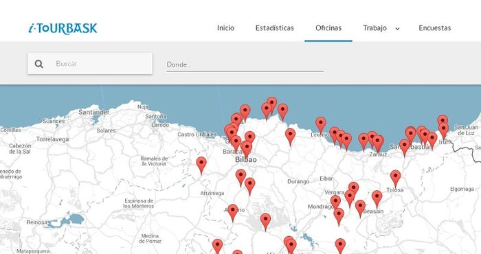 Desarrollo de extranet para iTourBask, la red de oficinas de turismo de Euskadi
