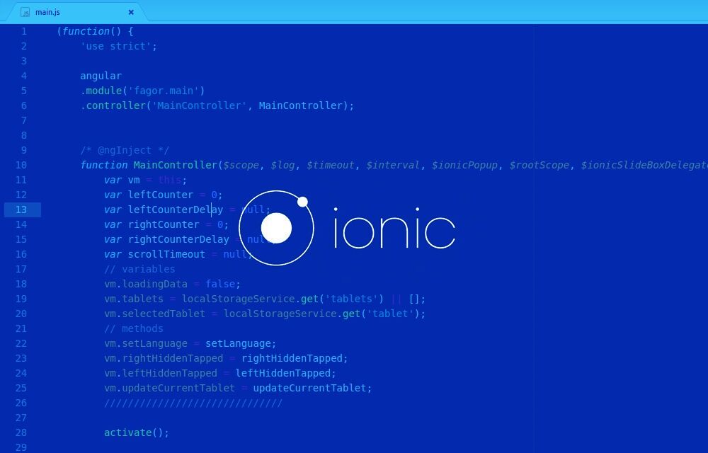Proyecto realizado con el Ionic Framework 