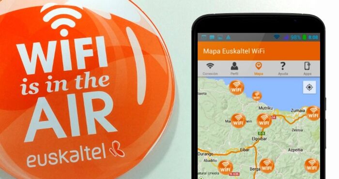Aplicación móvil para Euskaltel Wifi Kalean