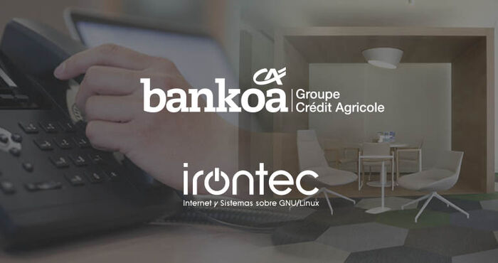 La entidad financiera Bankoa apuesta por IVOZ, la solución de telefonía IP de Irontec